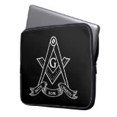 Freimaurersymbol Laptopschutzhülle (Vorderseite Links)