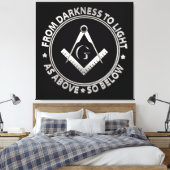 Freimaurersymbol Leinwanddruck (Insitu (Schlafzimmer))