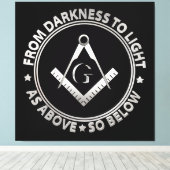 Freimaurersymbol Leinwanddruck (Insitu (Holzboden))