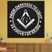 Freimaurersymbol Leinwanddruck (Insitu (Wohnzimmer))