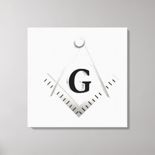 Freimaurersymbol Leinwanddruck