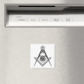 Freimaurersymbol Magnet (In Situ (Geschirrspüler))