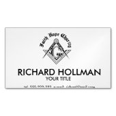 Freimaurersymbol Magnetische Visitenkarte (Vorderseite)