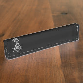 Freimaurersymbol Namensplakette (Seite)