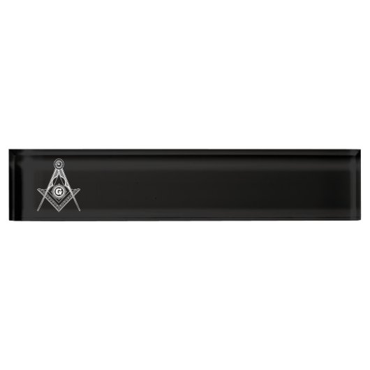 Freimaurersymbol Namensplakette (Vorderseite)