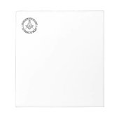 Freimaurersymbol Notizblock (Vorderseite)