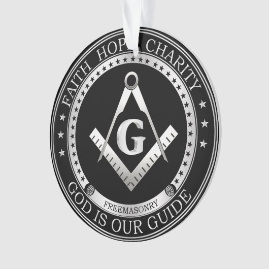 Freimaurersymbol Ornament (Vorderseite)