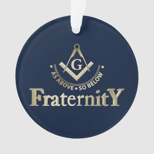 Freimaurersymbol Ornament (Vorderseite)