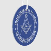 Freimaurersymbol Ornament (Vorderseite)