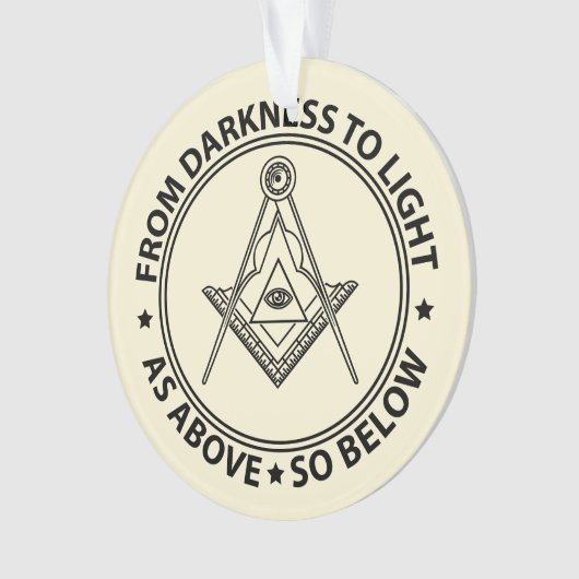 Freimaurersymbol Ornament (Vorderseite)