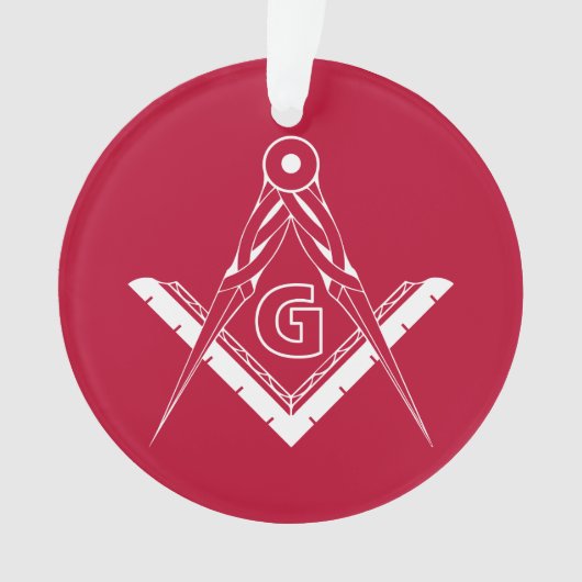 Freimaurersymbol Ornament (Vorderseite)