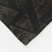 Freimaurersymbol Platz und Kompasse Fleecedecke (Ecke)