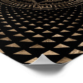 Freimaurersymbol Platz und Kompasse Poster (Ecke)