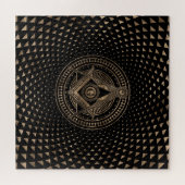 Freimaurersymbol Platz und Kompasse Puzzle (Horizontal)