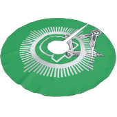 Freimaurersymbol Polyester Weihnachtsbaumdecke (Schrägansicht)