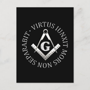 Freimaurersymbol Postkarte