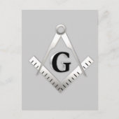 Freimaurersymbol Postkarte (Vorderseite)