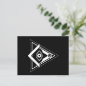 Freimaurersymbol Postkarte (Stehend Vorderseite)