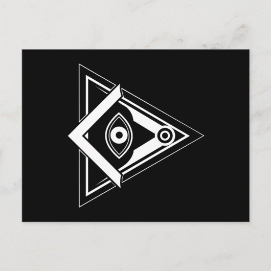 Freimaurersymbol Postkarte (Vorderseite)