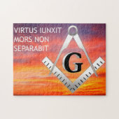 Freimaurersymbol Puzzle (Horizontal)