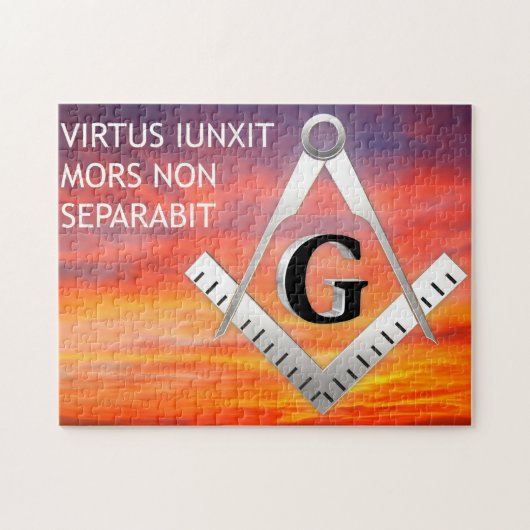 Freimaurersymbol Puzzle (Horizontal)