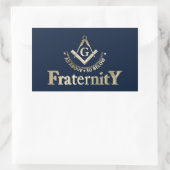 Freimaurersymbol Rechteckiger Aufkleber (Tasche)