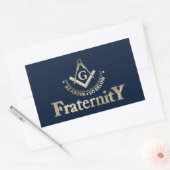 Freimaurersymbol Rechteckiger Aufkleber (Umschlag)