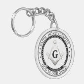 Freimaurersymbol Schlüsselanhänger (Vorderseite links)