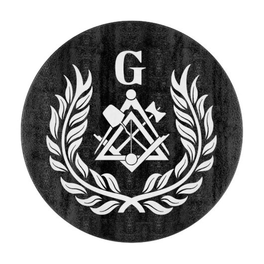 Freimaurersymbol Schneidebrett (Vorderseite)