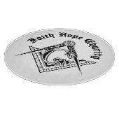 Freimaurersymbol Schneidebrett (Ecke)