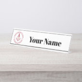 Freimaurersymbol Schreibtischnamensplakette (Vorderseite )