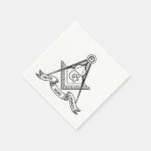 Freimaurersymbol Serviette (Ecke)