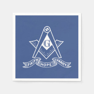 Freimaurersymbol Serviette
