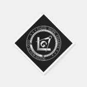 Freimaurersymbol Serviette (Ecke)