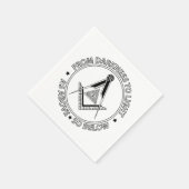 Freimaurersymbol Serviette (Ecke)