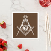 Freimaurersymbol Serviette (Beispiel)