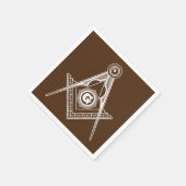Freimaurersymbol Serviette (Ecke)