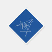 Freimaurersymbol Serviette (Ecke)