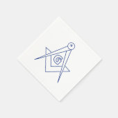 Freimaurersymbol Serviette (Ecke)