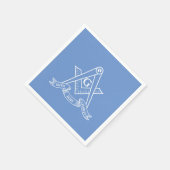 Freimaurersymbol Serviette (Ecke)