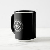 Freimaurersymbol Tasse (Vorderseite Links)