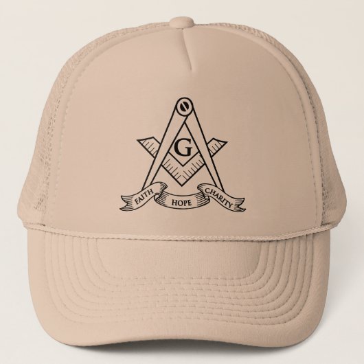 Freimaurersymbol Truckerkappe (Vorderseite)