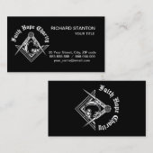 Freimaurersymbol Visitenkarte (Vorne/Hinten)