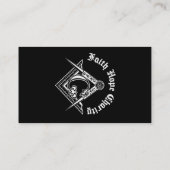 Freimaurersymbol Visitenkarte (Rückseite)