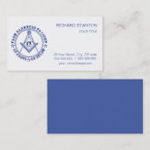 Freimaurersymbol Visitenkarte (Vorne/Hinten)