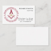 Freimaurersymbol Visitenkarte (Vorne/Hinten)