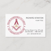 Freimaurersymbol Visitenkarte (Vorderseite)