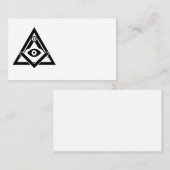 Freimaurersymbol Visitenkarte (Vorne/Hinten)