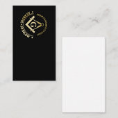 Freimaurersymbol Visitenkarte (Vorne/Hinten)