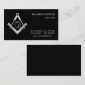 Freimaurersymbol Visitenkarte (Vorne/Hinten)